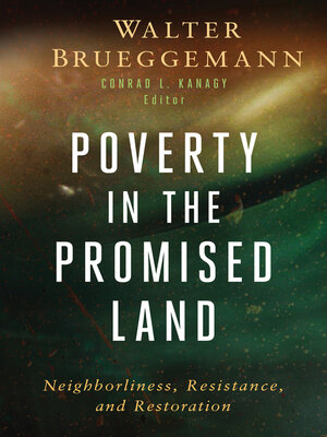 cover image of Poverty in the Promised Land